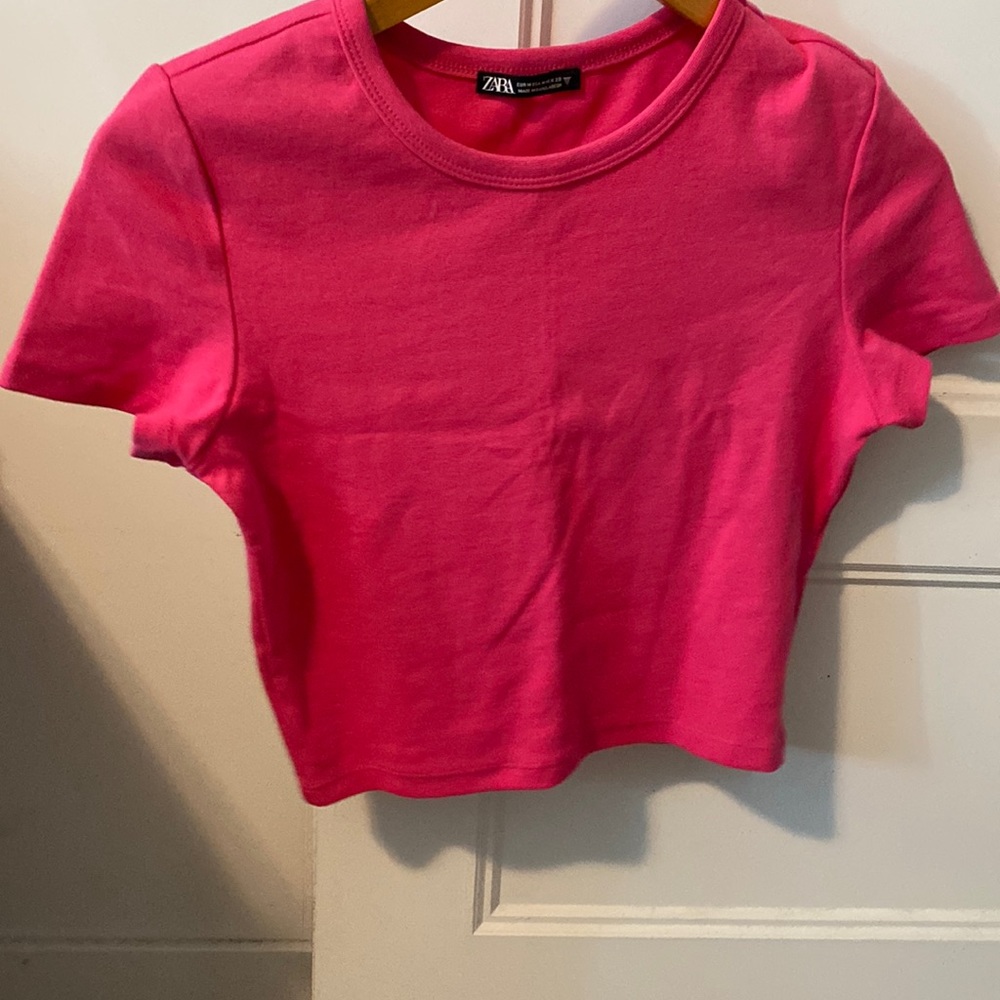 Zara crop tee